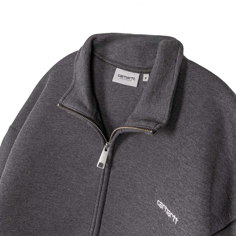 Carhartt WIP Alda Zip Sweat Jacket - L / Black / White - 2