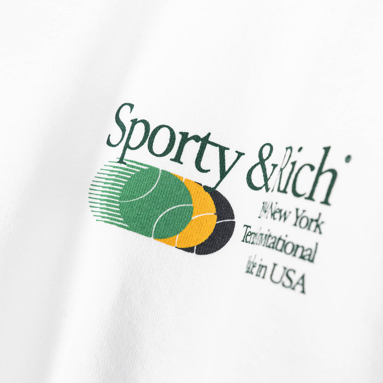 Sporty & Rich Invitational Crewneck - L / White - 4