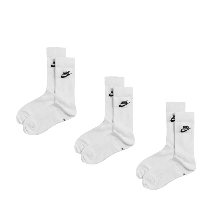 Nike Everyday Essential Crew Socks 3 Pack - L / White / Black
