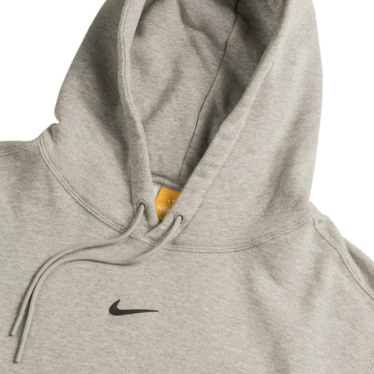 Nike x Nocta Fleece Hoodie - L / Dark Grey Heather / Matte Silver / Black - 3