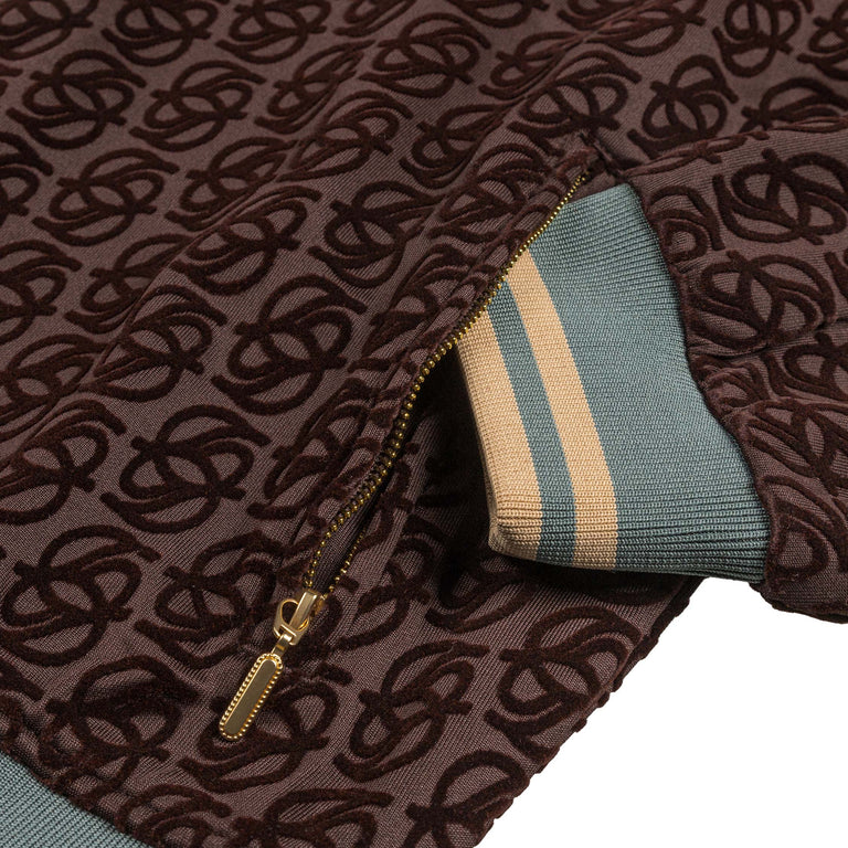 Drole de Monsieur La Track Jacket Monogramme - XL / Dark Brown - 5
