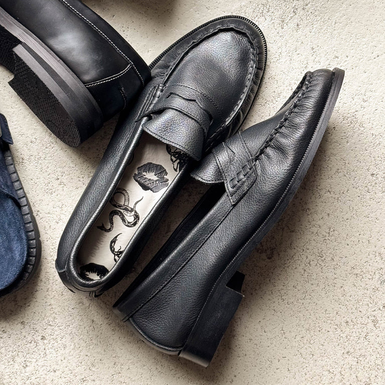 Duke + Dexter Ezra Penny Loafer onfeet