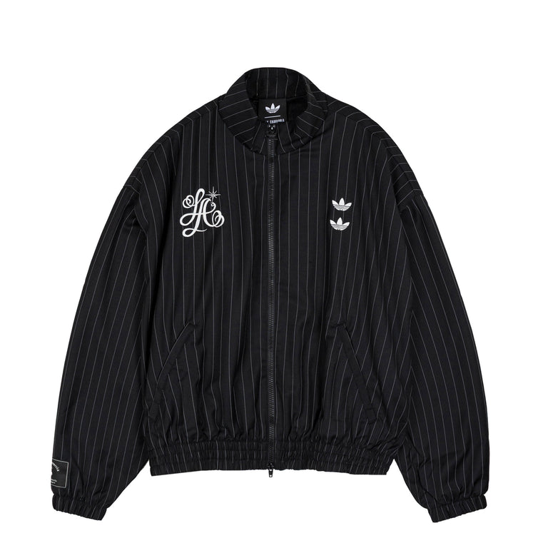 Adidas	x Willy Chavarria Pinstripe Track Jacket - L / Black / White
