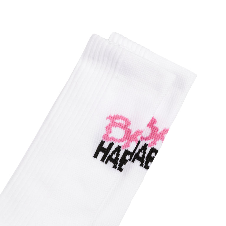 Bad Habits Running Socks - L / White - 4