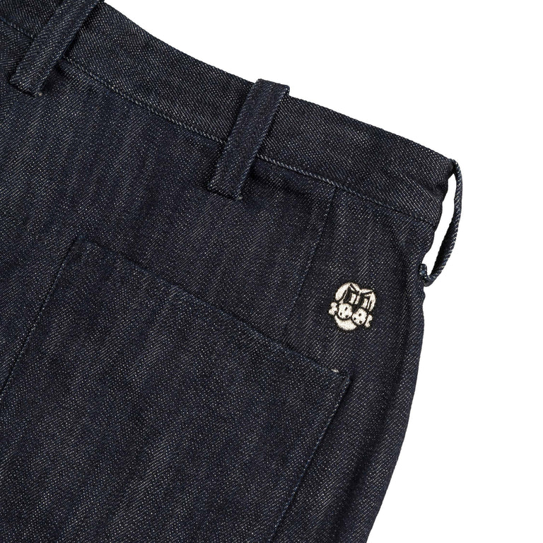 CHITO International 4 Pocket Double Knee Indigo Denim - L / Indigo - 4