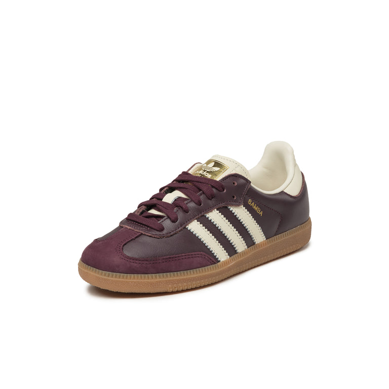 Adidas Samba OG W - 37 1/3 / Maroon / Crew White / Gold Metallic - 2