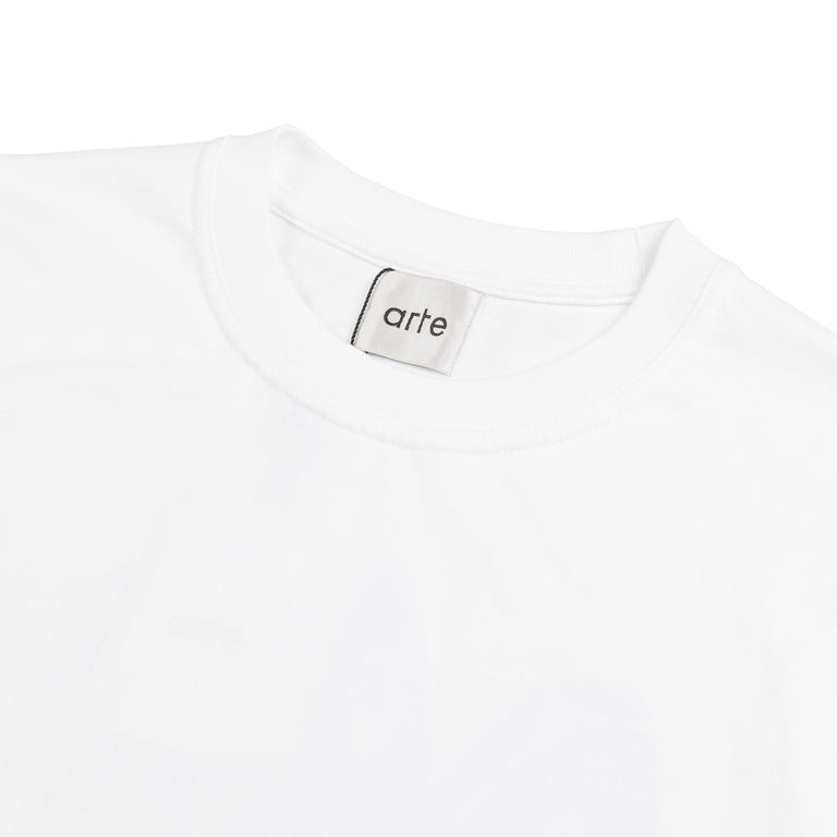 Arte Antwerp Cut Out Print T-Shirt - S / White - 3