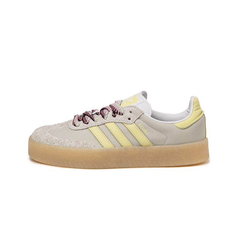 Adidas Sambae W - 38 2/3 / Footwear White / Grey One / Power Yellow - 1