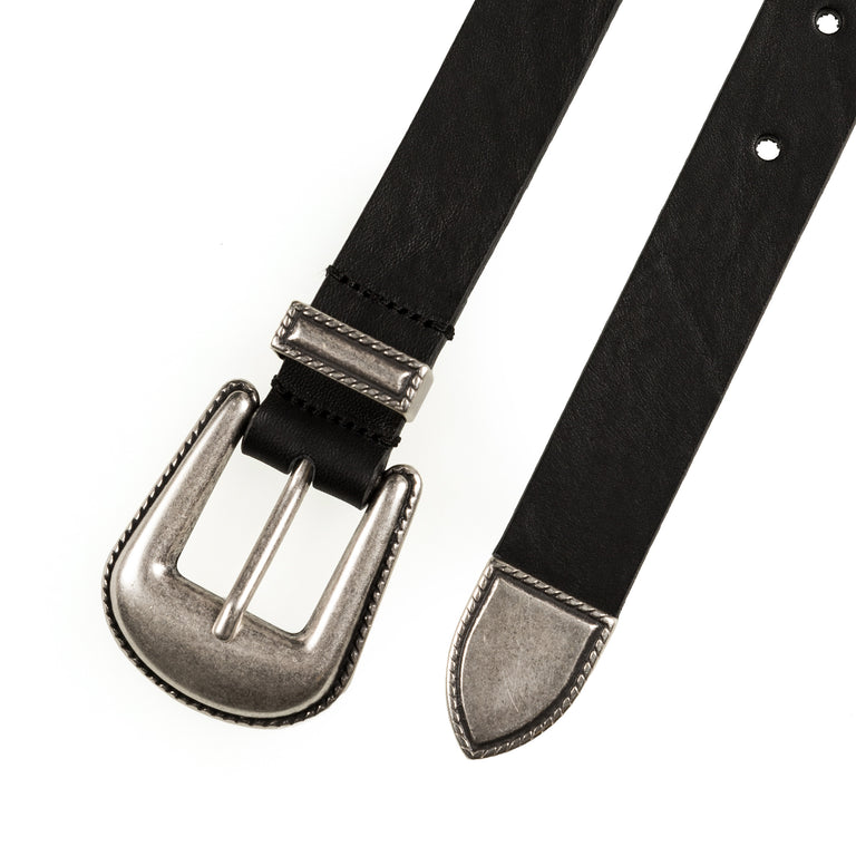 Molebo Western Belt - 90 / Black - 2