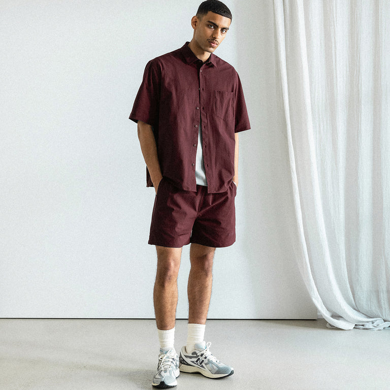Asphaltgold Essential Track Shorts onfeet