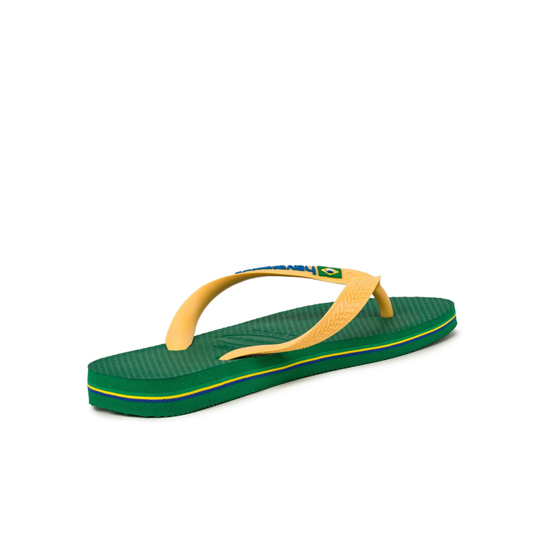 Havaianas Brasil Logo - 43-44 / Green / Yellow - 3