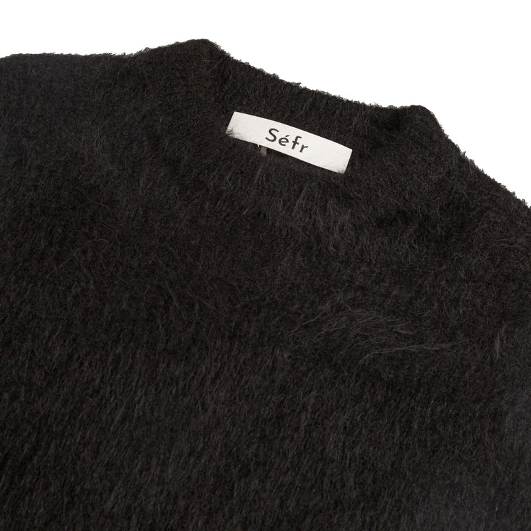 Sefr Haru Sweater - XL / Black Alpaca - 2