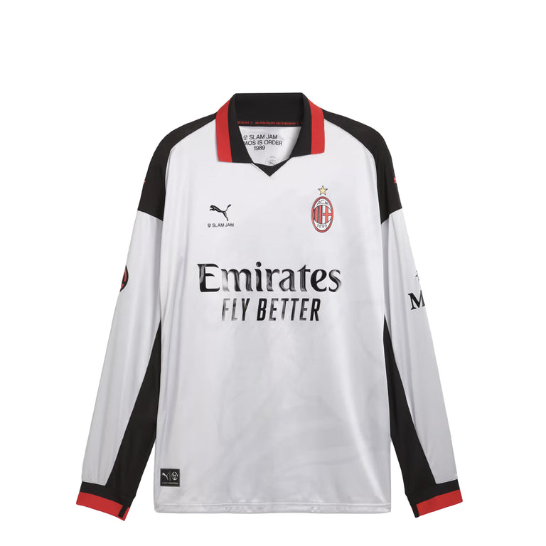 Puma x Slam Jam AC Milan Limited Edition Longsleeve Jersey - L / Silver / Mist-Vibrant Silver
