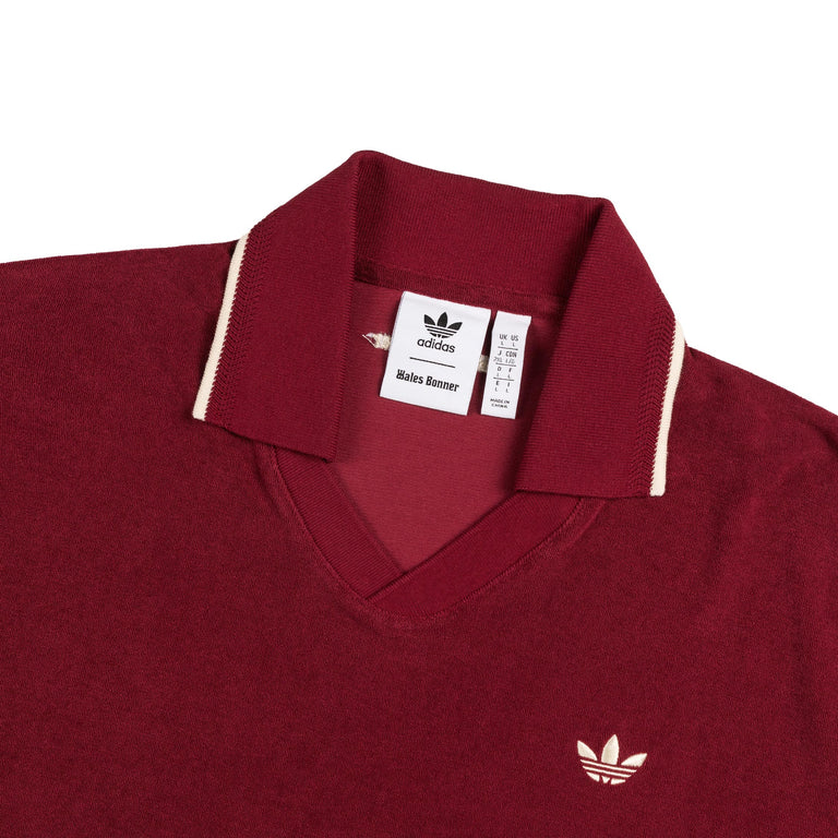 Adidas x Wales Bonner Terry Polo - XL / Collegiate Burgundy - 2