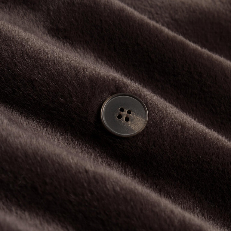 Drole de Monsieur Le Manteau Fourrure - S / Dark Brown - 5