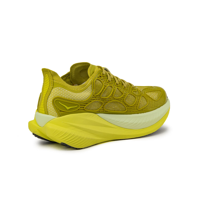 HOKA Mach X Caged - 41 1/3 / Pea Green / Hoka Citrus - 5