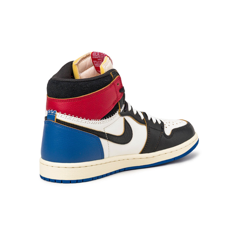 Nike x Fragment x Union LA Air Jordan 1 Retro High OG SP - 37.5 / Black / White / Varsity Red / Sport Royal - 3