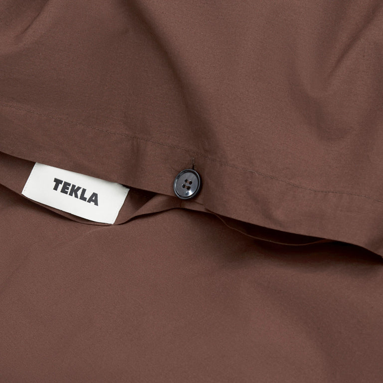 Tekla Duvet Cover - 155 x 220cm / Cocoa Brown - 2