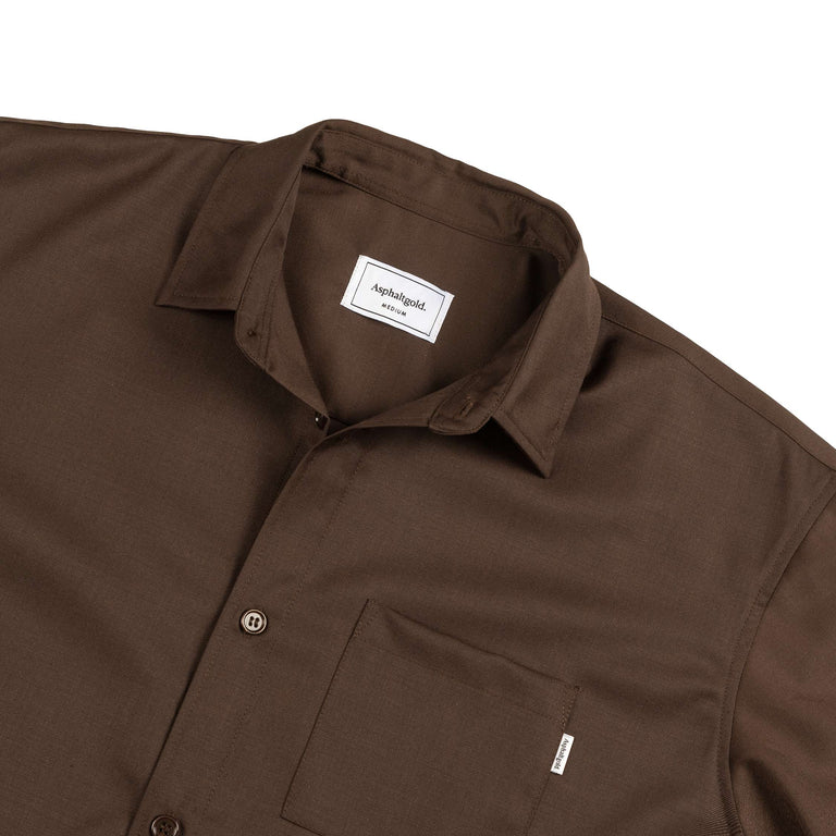 Asphaltgold Cotton Shirt - M / Brown - 2