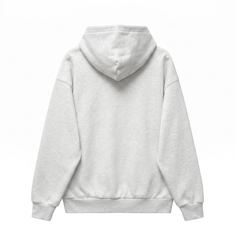 Metalwood Cutie Zip Hooded Sweatshirt - L / Heather Grey - 2