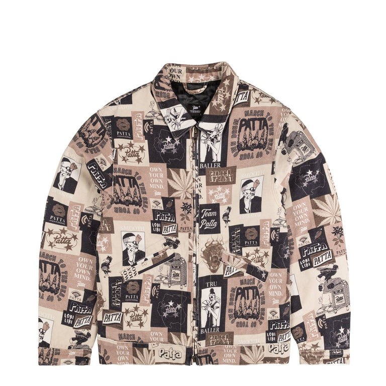 Patta Collage Insulated Canvas Jacket - L / Multi - 1