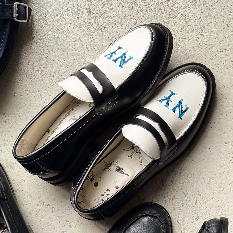 Duke + Dexter Wilde Penny Loafer onfeet