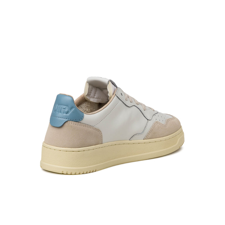 Autry Medalist *Leather / Suede* - 47 / White / Forget Me Not - 3