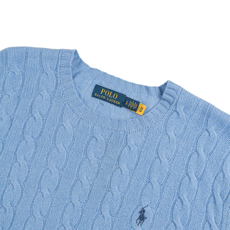 Polo Ralph Lauren Cable-Knit Wool-Cashmere Sweater - XXL / New Litchfield Blue - 2