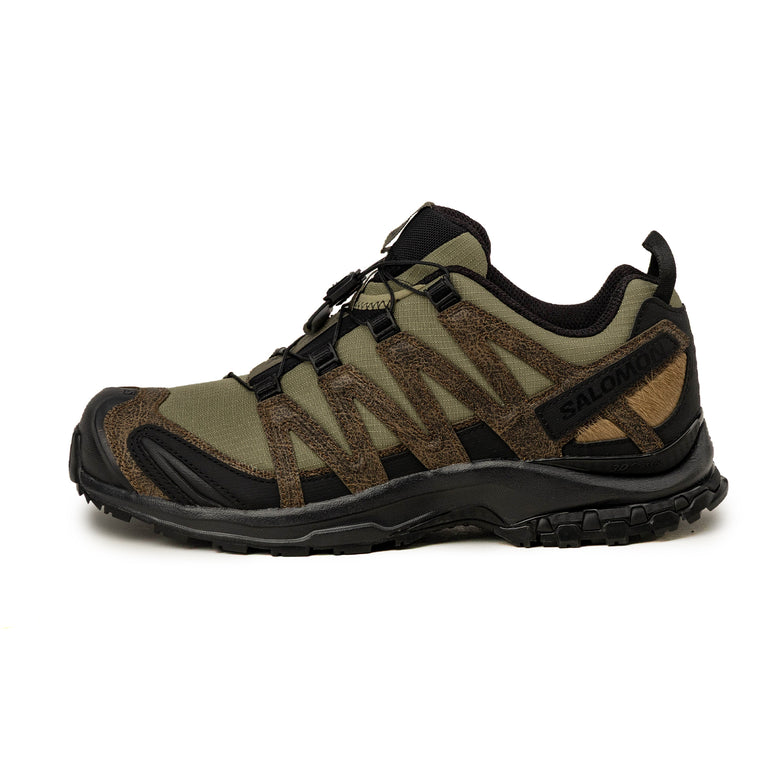 Salomon XA Pro 3D *Distressed Leather* - 44 2/3 / Dark Earth / Black / Deep Lichen Green
