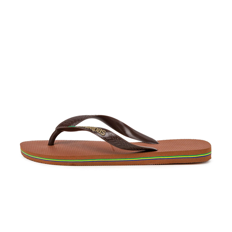 Havaianas Brasil Logo - 47-48 / Brown
