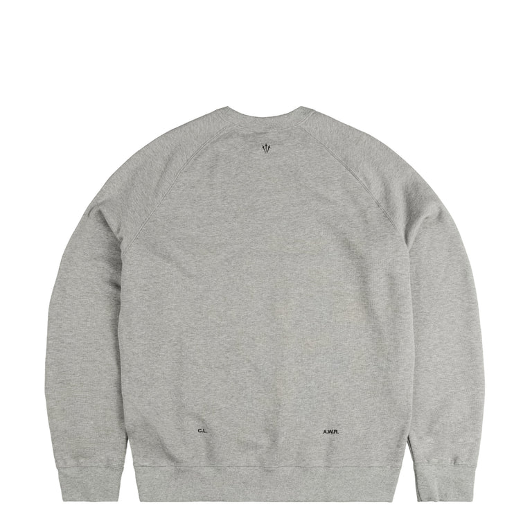 Nike	x Nocta Fleece CS Crew - XXL / Dark Grey Heather / Black - 3