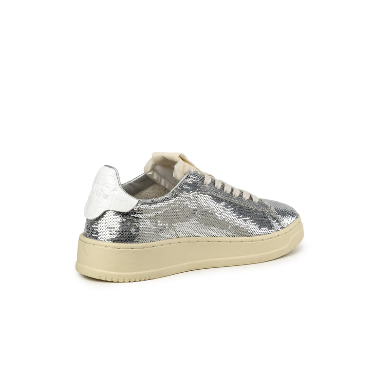 Autry Dallas Low W *Sparkling* - 40 / Silver / White - 3