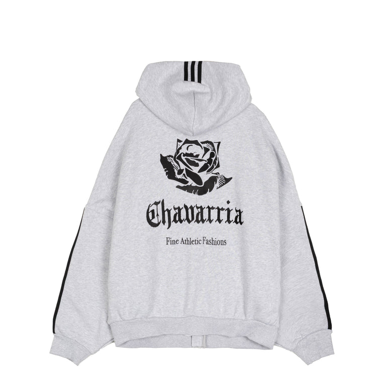 Adidas x Willy Chavarria Full-Zip Hoodie - L / Light Grey Heather
