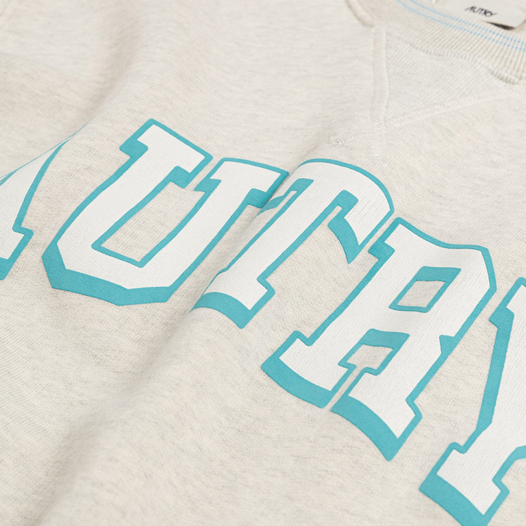 Autry Heavy Jersey Sweatshirt - S / Melange / Sky - 4