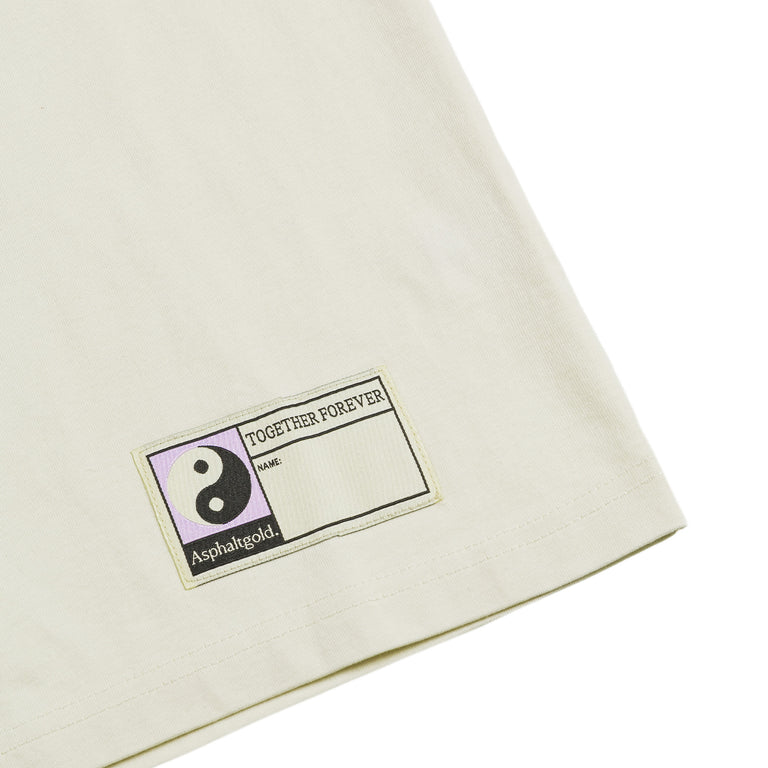 Asphaltgold Together Forever - T-Shirt - S / Off-White/ Navy - 4