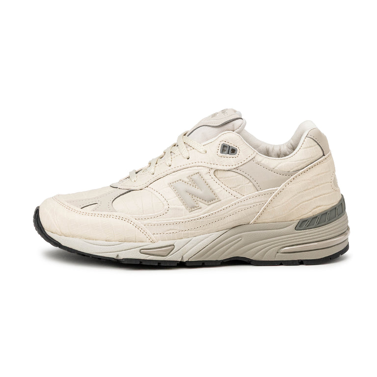 New Balance 991 v1 *Made in England* *Snakeskin* - 40.5 / Oyster Gray / Pistachio Shell / French Oak
