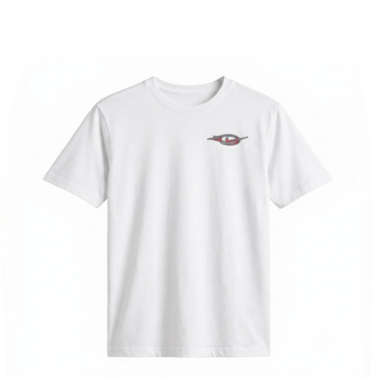 Nike	Stride Dri-FIT Running T-Shirt - XXL / White / Fusion Red / Black - 2