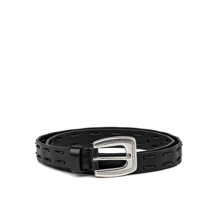 Molebo Leather Cord Belt - 80 / Black - 1