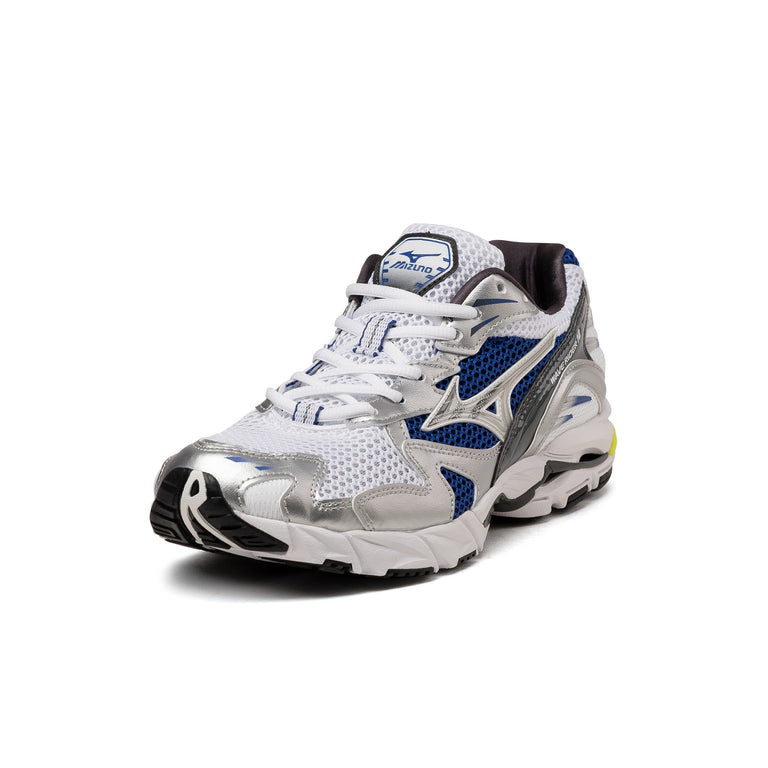 Mizuno Wave Rider 10 Sport - 46 / White / Silver / Surf the Web - 2