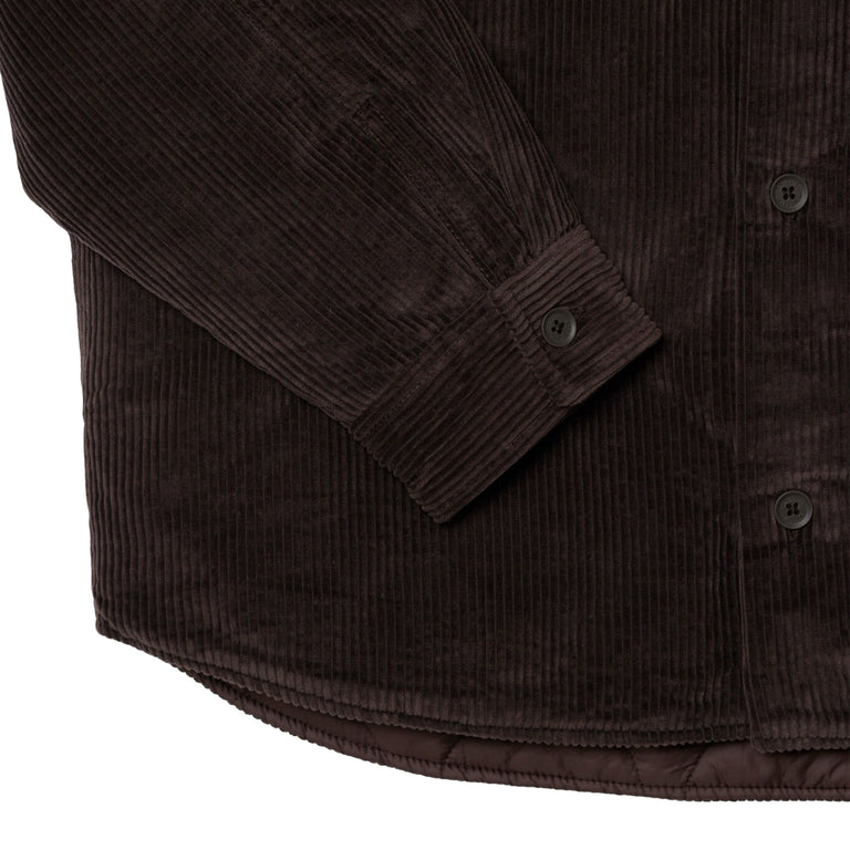 Lacoste Oversized Corduroy Overshirt - 42 / Brown - 4