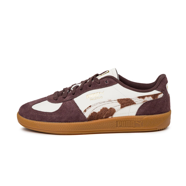 Puma Palermo *Cow* - 38.5 / Warm White / Chocolate Brown / Gum
