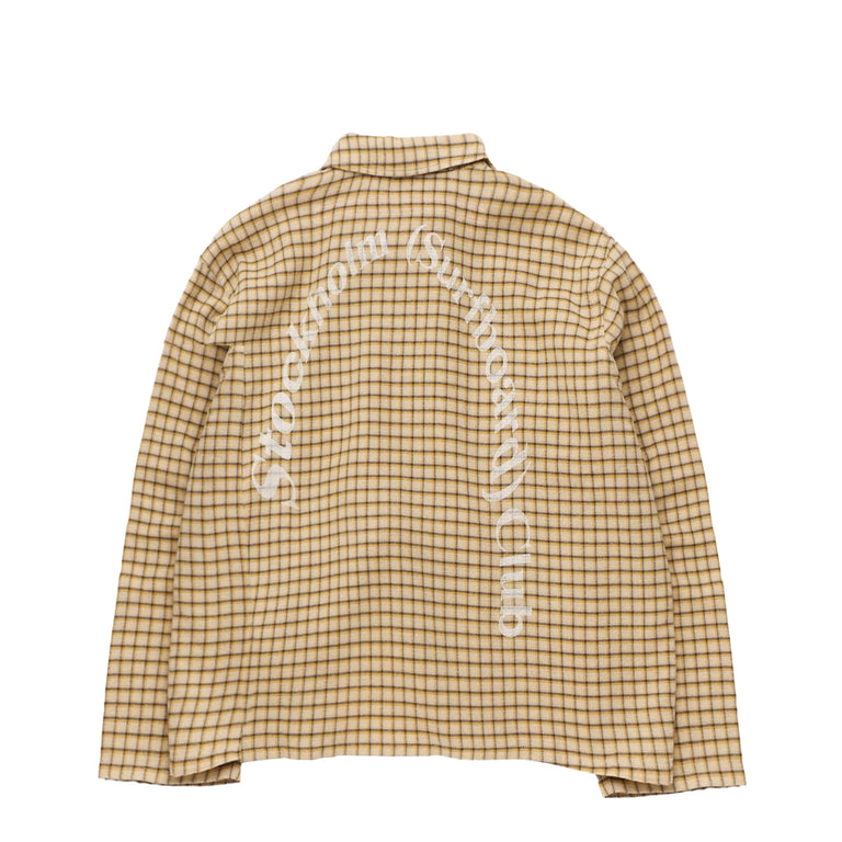 Stockholm Surfboard Club Club Overshirt - XL / Yellow Check
