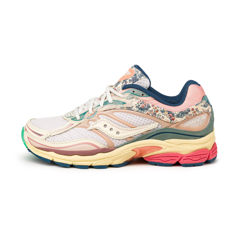 Saucony Pro Grid Omni 9 *Floral* - 44 / Beige / Blue
