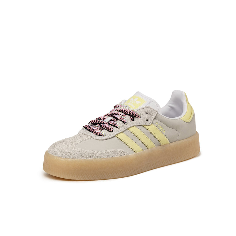 Adidas Sambae W - 38 2/3 / Footwear White / Grey One / Power Yellow - 2