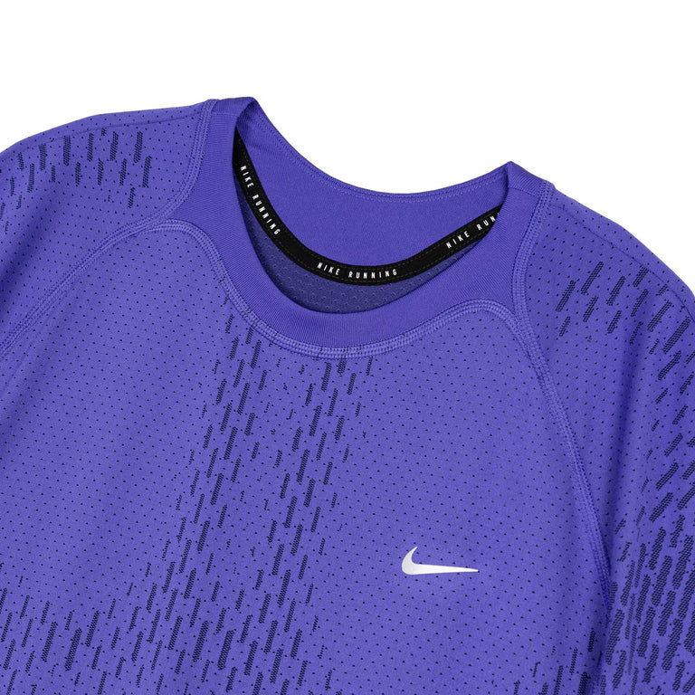 Nike	Stride Dri-Fit ADV Short-Sleeve Running Top - XL / Lapis / Deep Royal Blue / Reflective Silver - 2