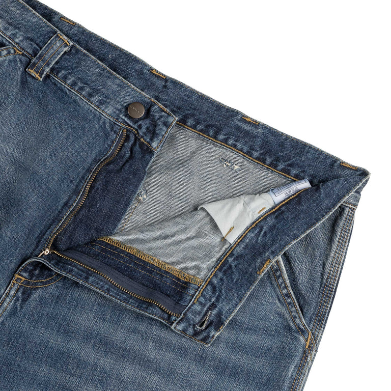 Carhartt WIP OG Single Knee Pant - XL / Blue Dark Used Wash - 3