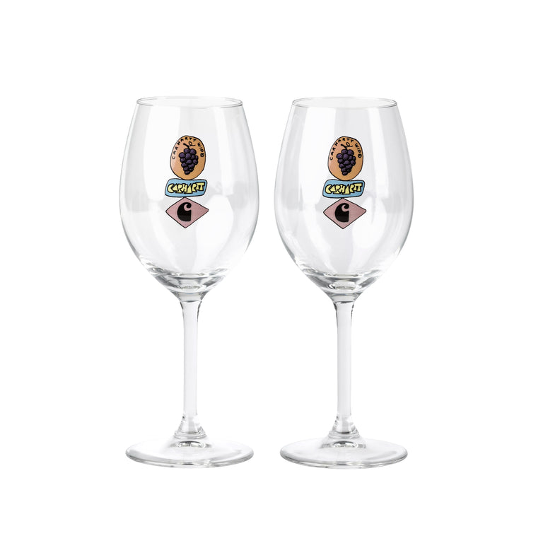 Carhartt WIP Stacked Grapes Wine Glass Set - 1