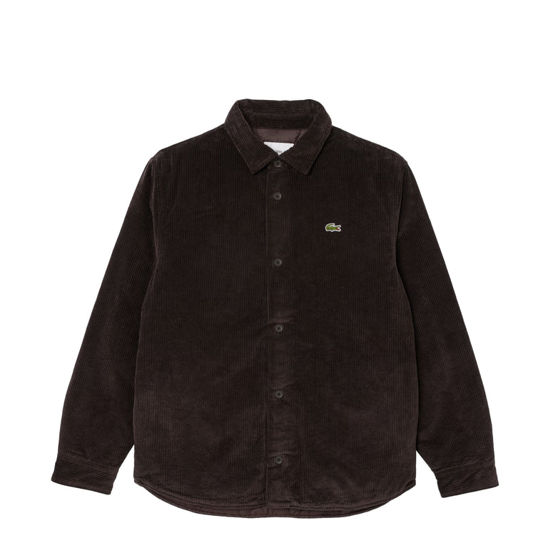 Lacoste Oversized Corduroy Overshirt - 42 / Brown - 1