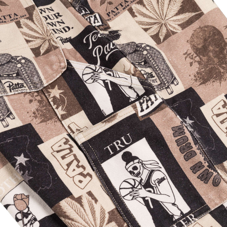 Patta Collage Canvas Pants - 32 / Multi - 4