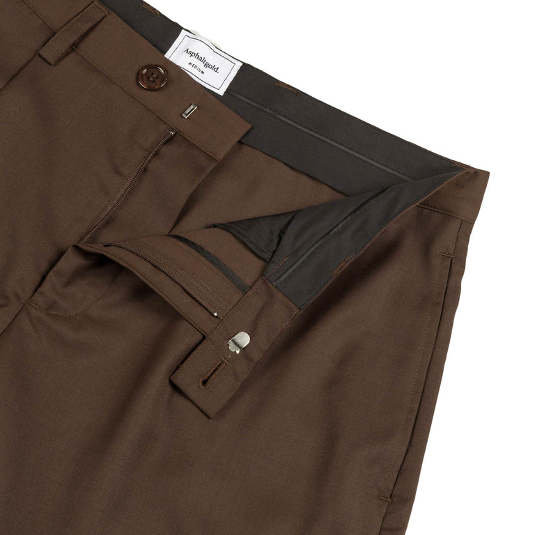 Asphaltgold Pleated Shorts - XXL / Brown - 2